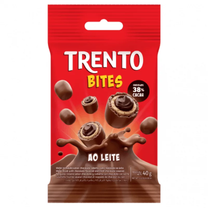 Barquillo  Mini Trento Bites Chocolate x 40 g