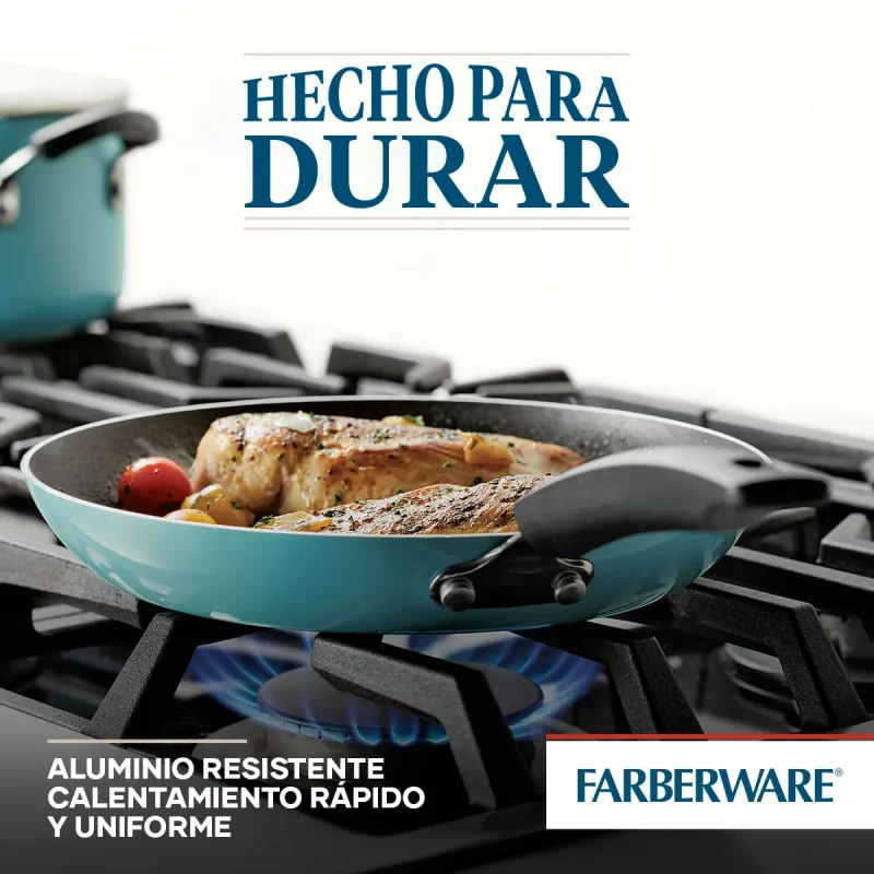 Batería Farberware 12 Piezas AA Aluminio
