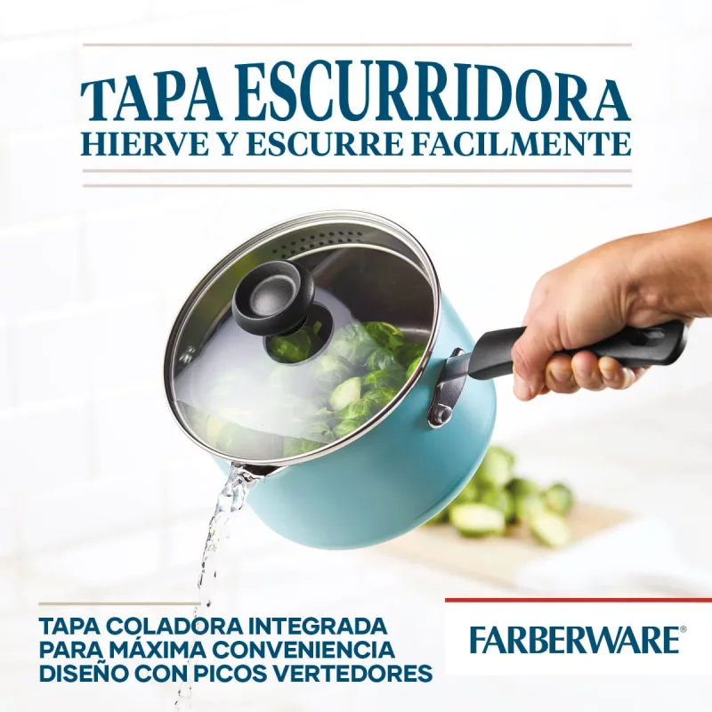 Batería Farberware 12 Piezas AA Aluminio