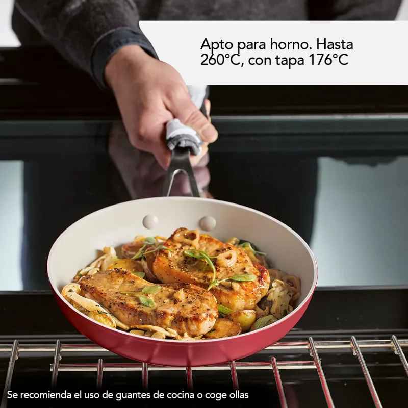 Batería Kitchenaid AA Cerámico Rojo Imperio 8 Piezas
