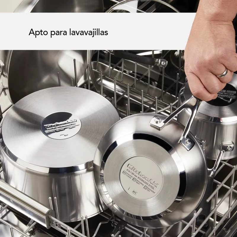Batería KITCHENAID Acero Inoxidable AA Inducción 10 Pzs