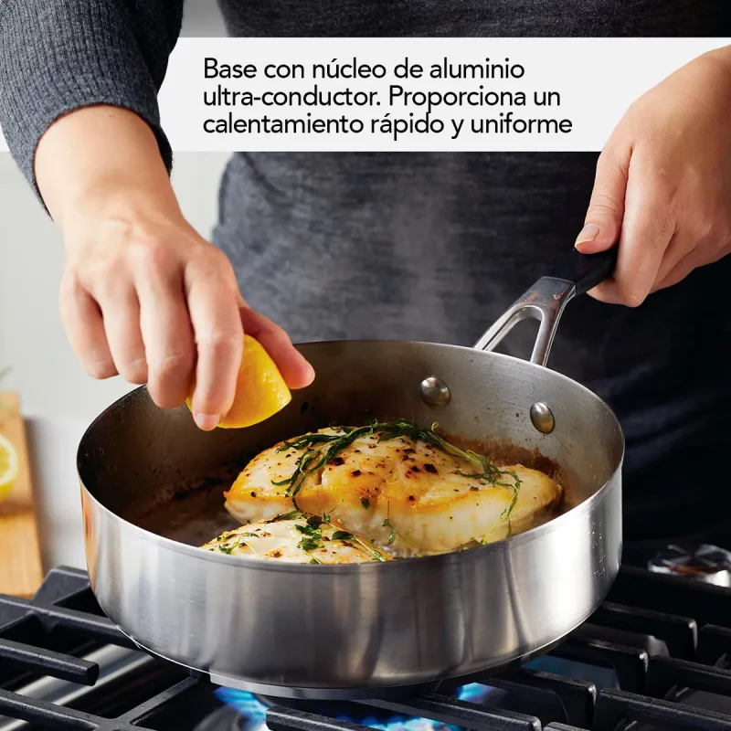 Batería KITCHENAID Acero Inoxidable AA Inducción 10 Pzs