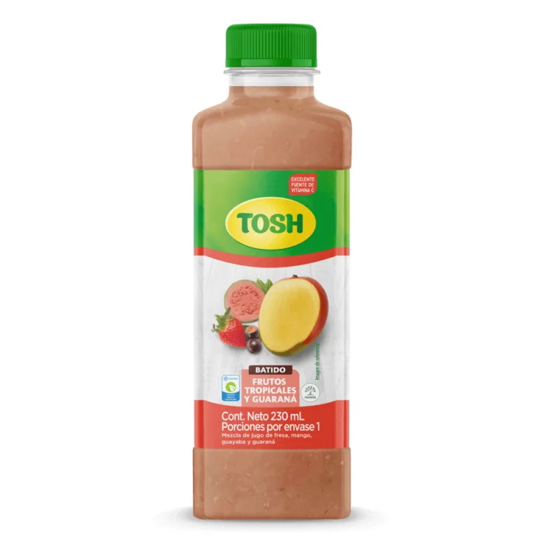 Batido Tosh Frutos Tropicales y Guaraná Botella x 230 ml