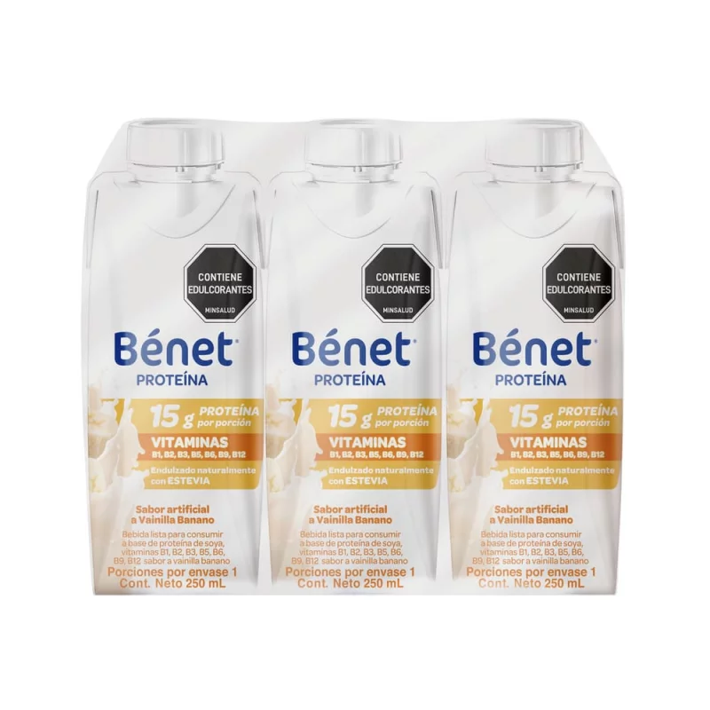 Bebida Bénet 3 und 250 ml Vainilla Banano x 750 ml