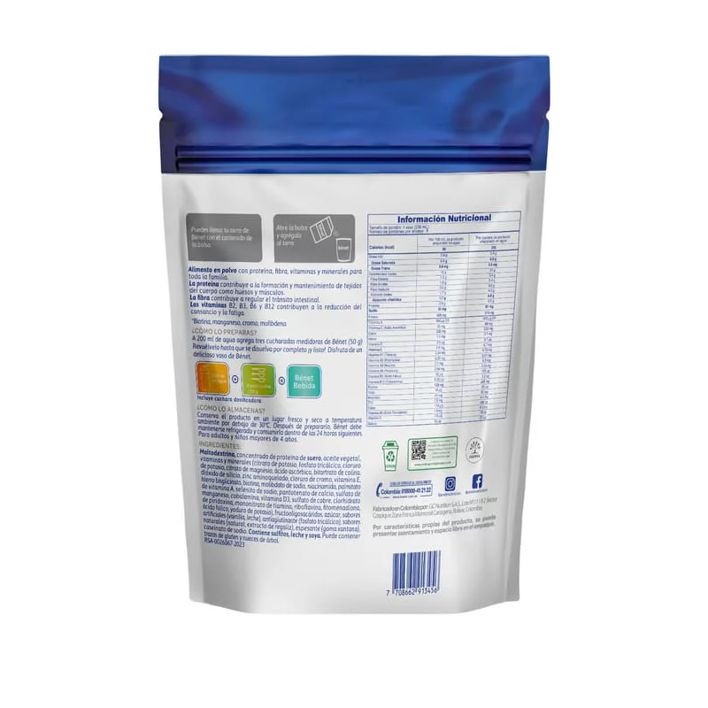Bebida Benet Doypack Vainilla x 400 g