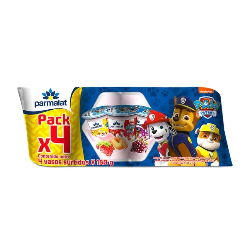 Bebida Láctea Parmalat 4 x 150 g Surtido
