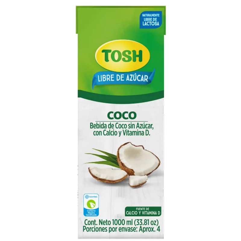 Bebida Tosh  Sin Azúcar Coco x 1000 ml