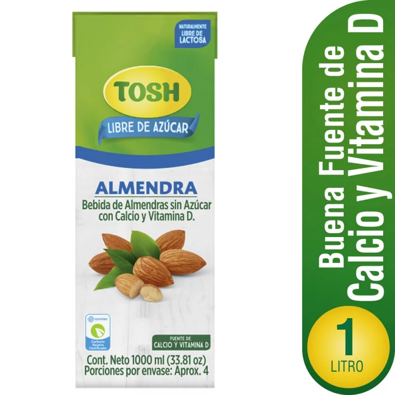 Bebida Tosh Sin Azúcar Almendra x 1000 ml