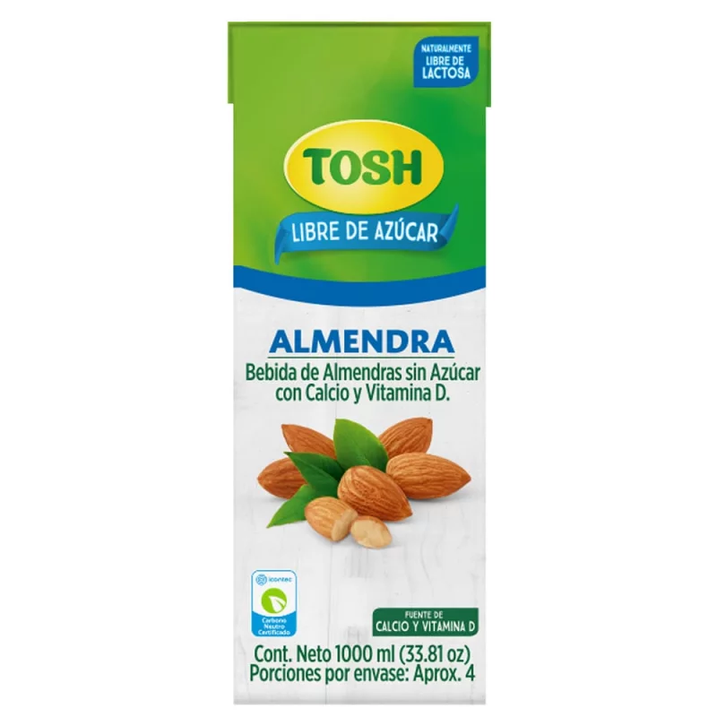 Bebida Tosh Sin Azúcar Almendra x 1000 ml