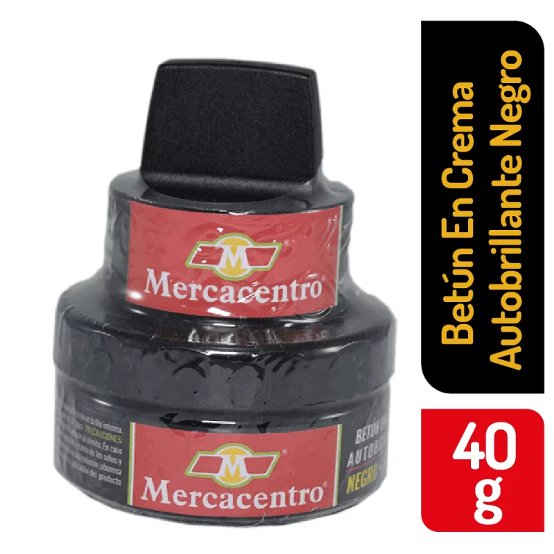 Betún Mercacentro Crema Negro 40 g