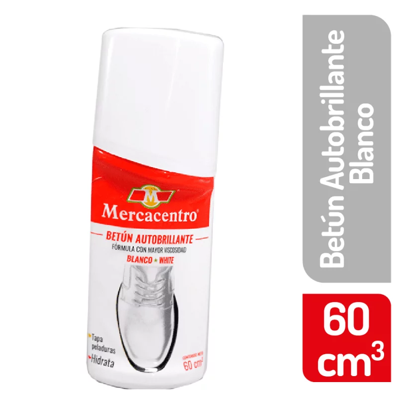 Betún Mercacentro Líquido Blanco 60 ml