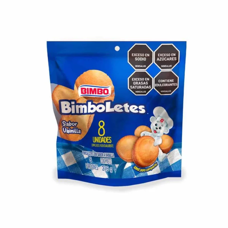 Bimboletes Bimbo x 8 unds Vainilla x 216 g