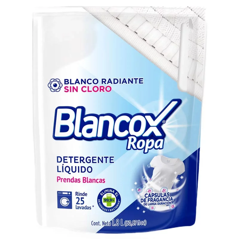 Blancox Detergente Líquido Ropa Blanca Doypack 1800 ml