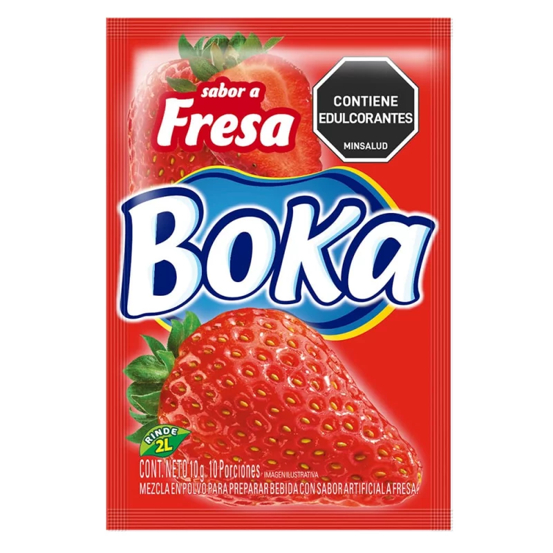 Boka Fresa 2 Litros Sobre x 10 g