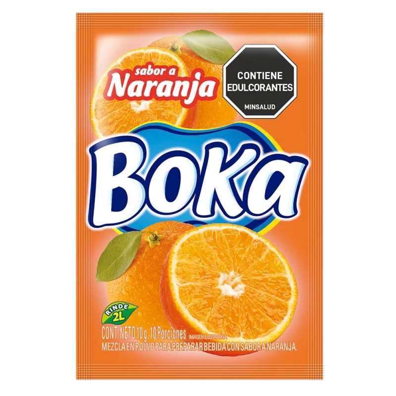Boka Naranja 2 Litros Sobre x 10 g