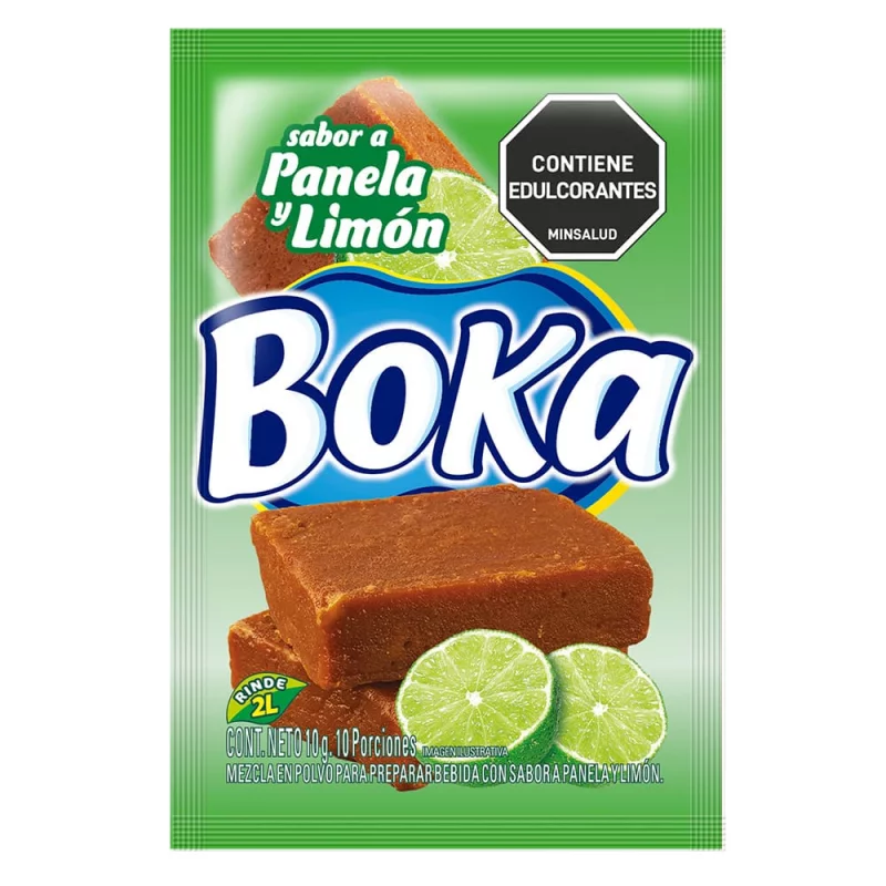 Boka Panela Limón 2 Litros Sobre x 10 g