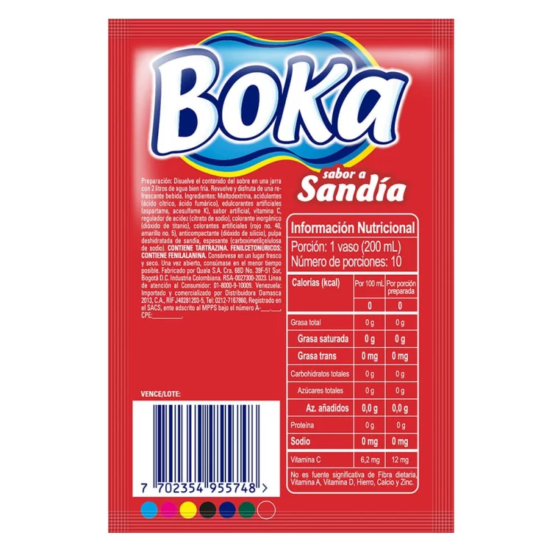 Boka Sandia 2 Litros Sobre x 10 g