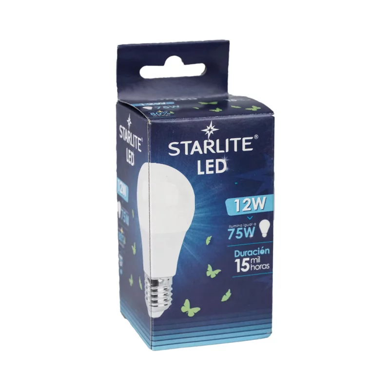 Bombillo Starlite Led Luz Blanca 12 W 15000 Horas x und