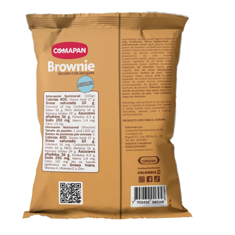 Brownie Comapan Arequipe 100 g