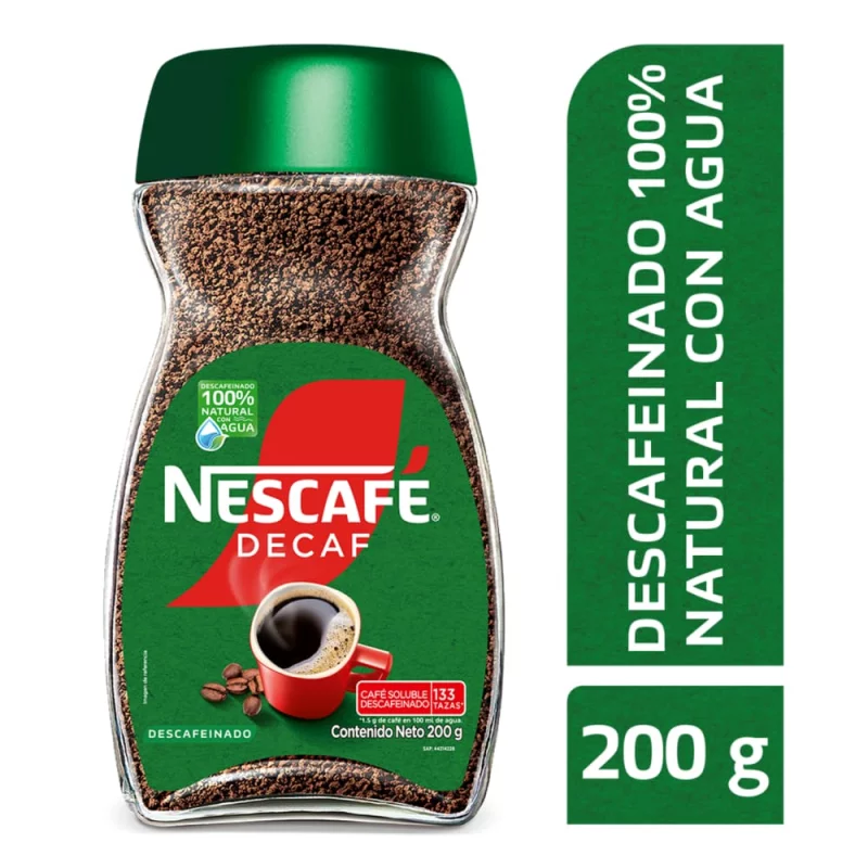 Café  Nescafe Decaf Frasco 200 g