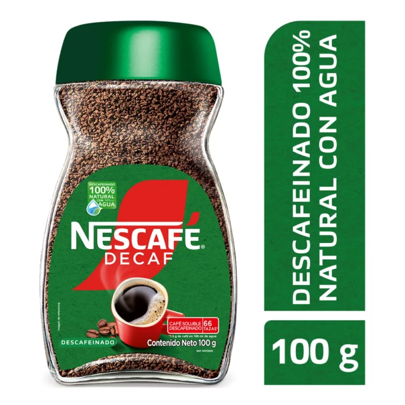 Café Nescaf Decaf Frasco 100 g