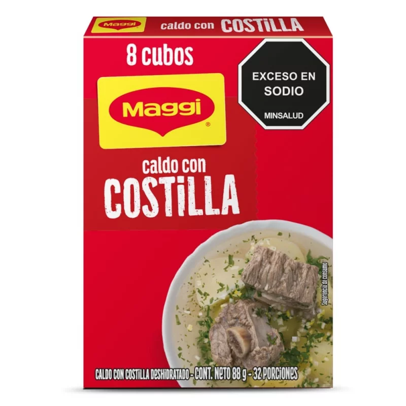 Caldo Maggi Costilla x 11 g 8 Cubos x 88 g