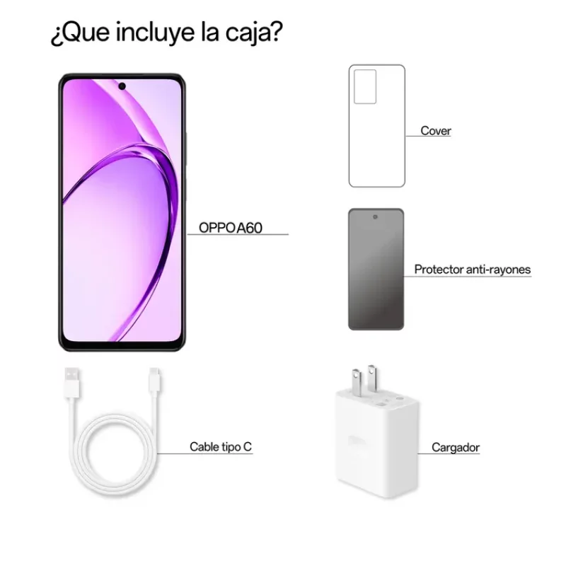 Celular Oppo A60 256 GB 8 GB Ram CPH3669 Negro