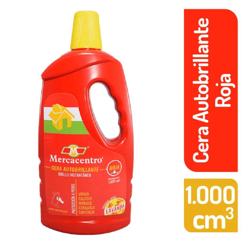 Cera Mercacentro Autobrillante Roja 1000 ml