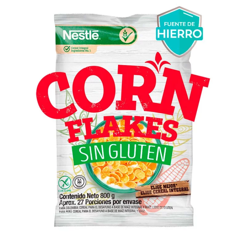 Nestle Papillas de Cereales sin Gluten, Maiz y Arroz, paquetes de