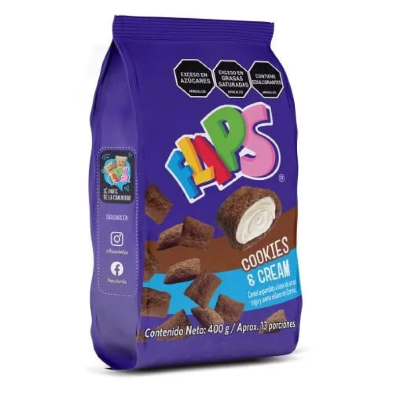 Cereal Flips Cookies And Cream x 400 g