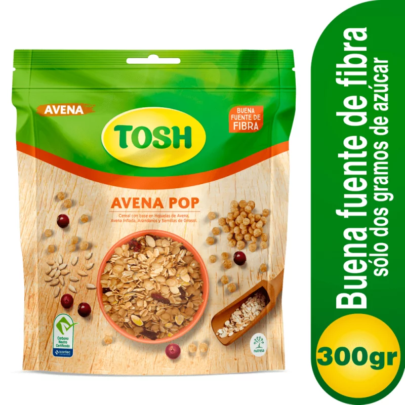 Cereal Tosh Pop Avena Granola 300 g