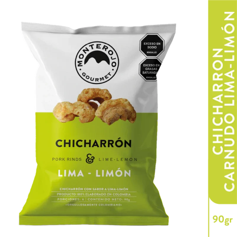 Chicharrón Monte Rojo Carnudo Lima Limon x 90 g