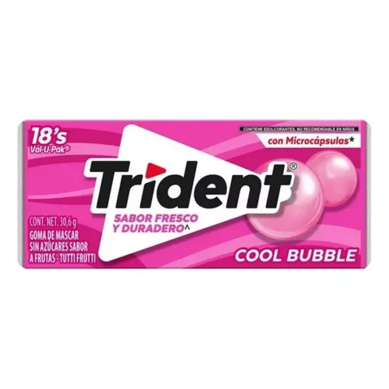 Chiclets Trident Evolution Cool Bubble 18 und