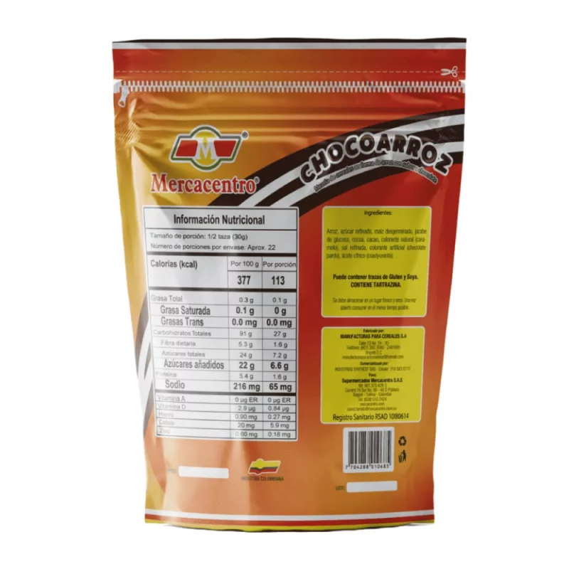 Choco Arroz Mercacentro x 650 g