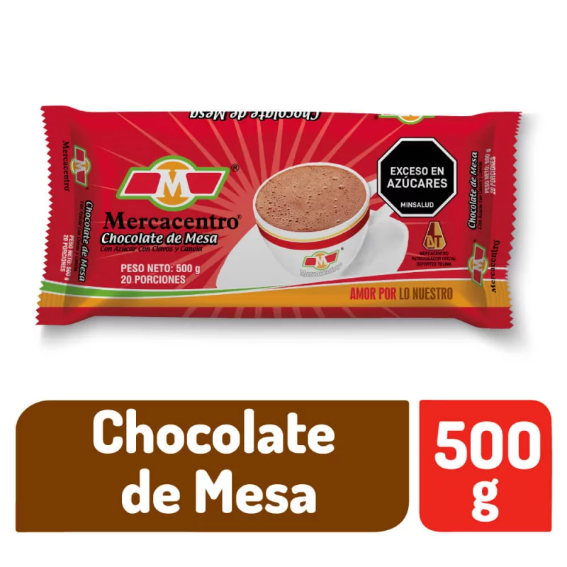 Chocolate Mercacentro Con Azúcar Clavos Y Canela 500 g