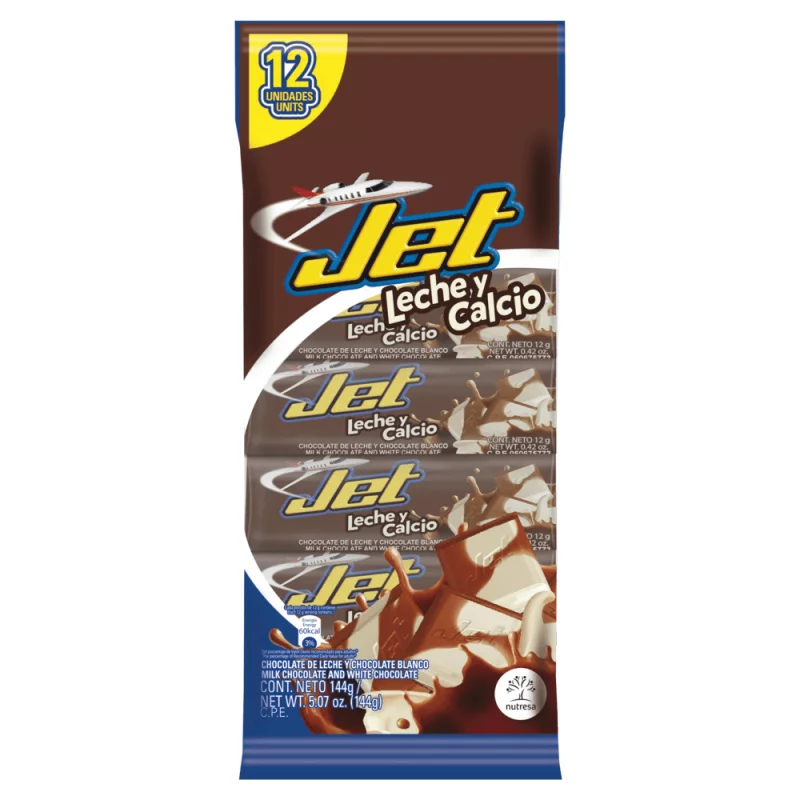 Chocolatina Jet Calcio Paq X 12 und /144 g