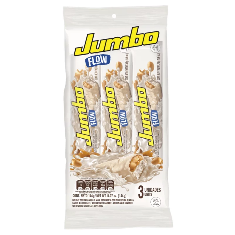Chocolatina Jet Jumbo Flow  X 3und Paquete - 144 g