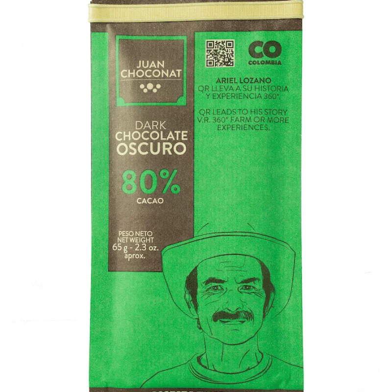Chocolatina Juan Choconat Cacao 80% - 65 g