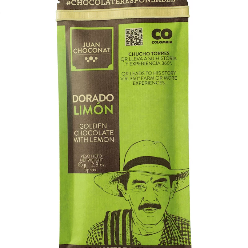 Chocolatina Juan Choconat Dorado Limón 65 g