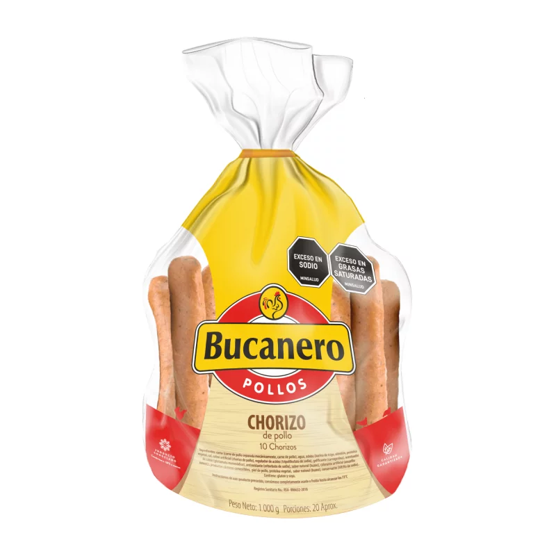 Chorizo Bucanero x 10 und ConGelado