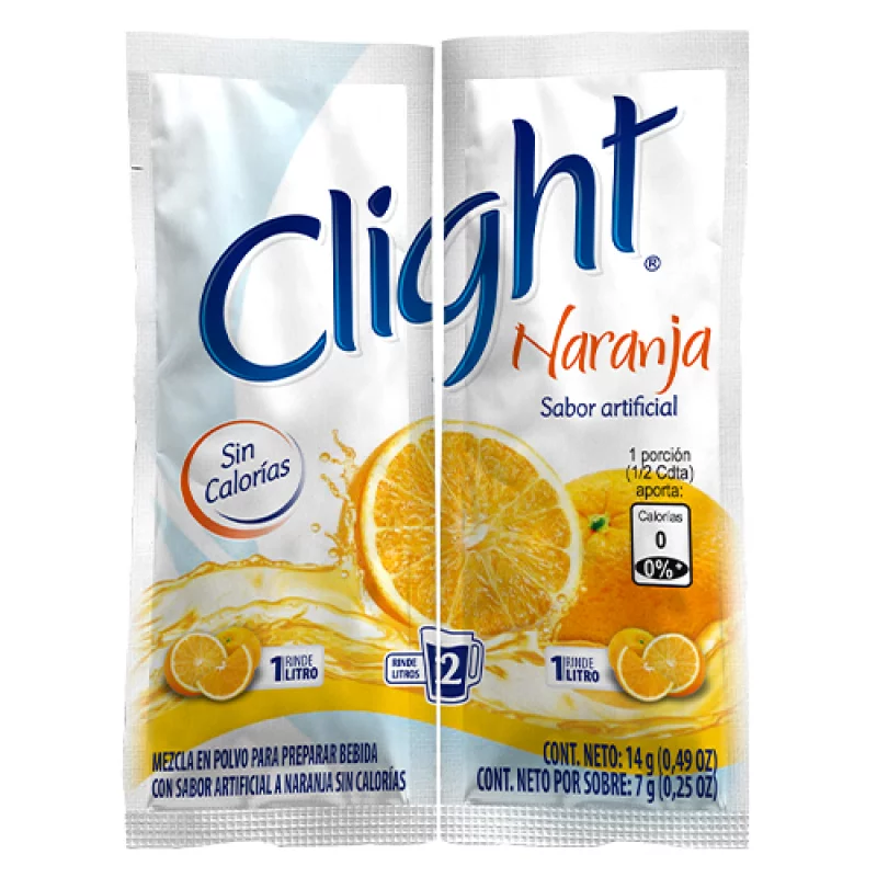 Clight Sin Calorías Naranja 14 g