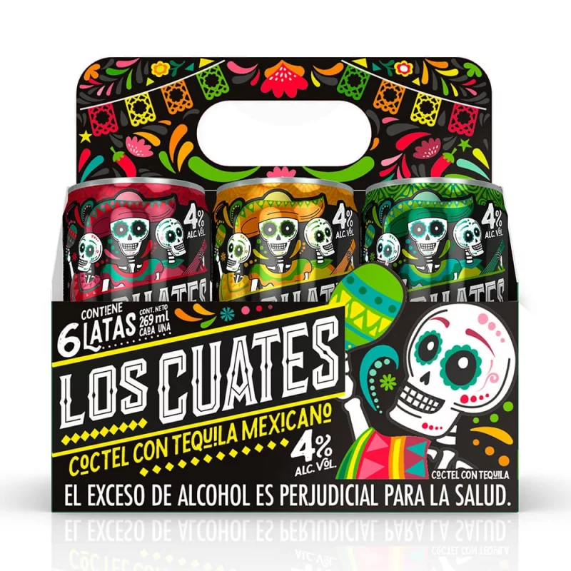 Coctel Los Cuates Con Tequila 6 und x 269 ml Stdo x 1614 ml
