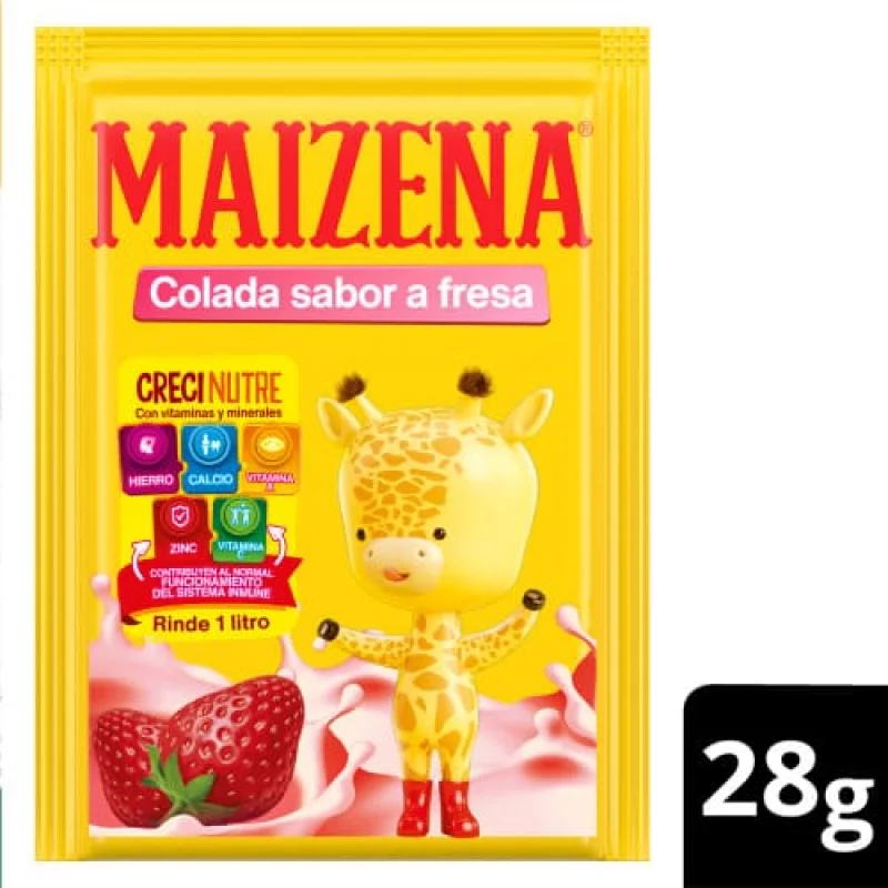 Colada Maizena x 28 g Fresa