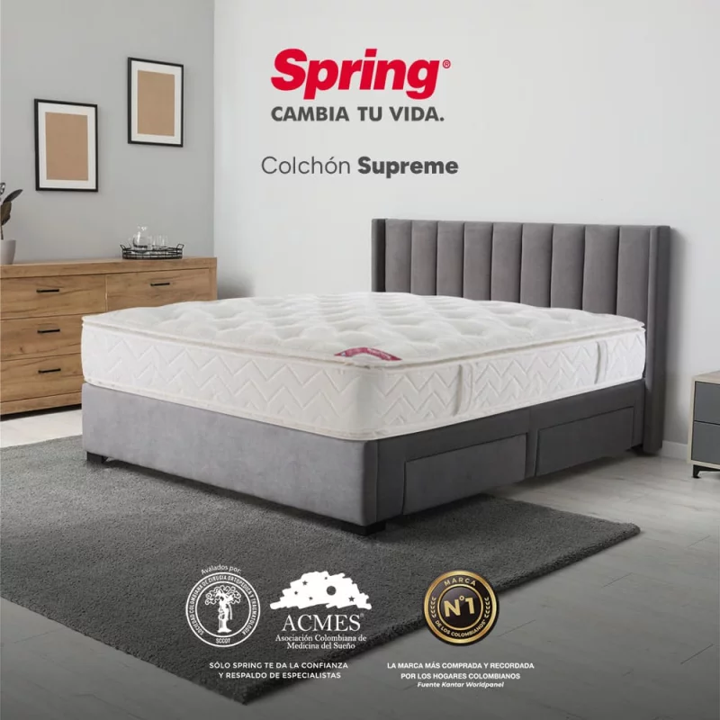 Colchón Spring Supreme 140 x 190 Doble