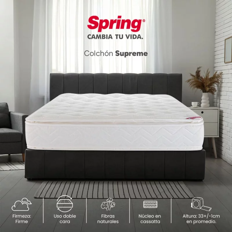 Colchón Spring Supreme 140 x 190 Doble