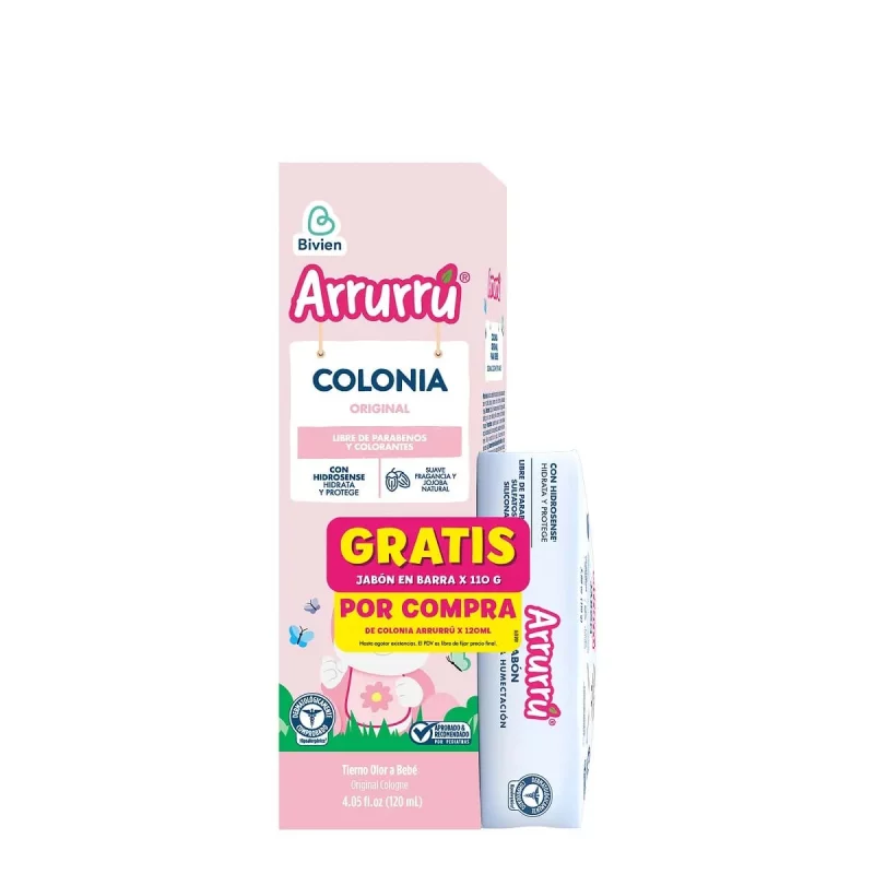 Colonia Arruru  Rosa  120 ml + Jabón 110 g