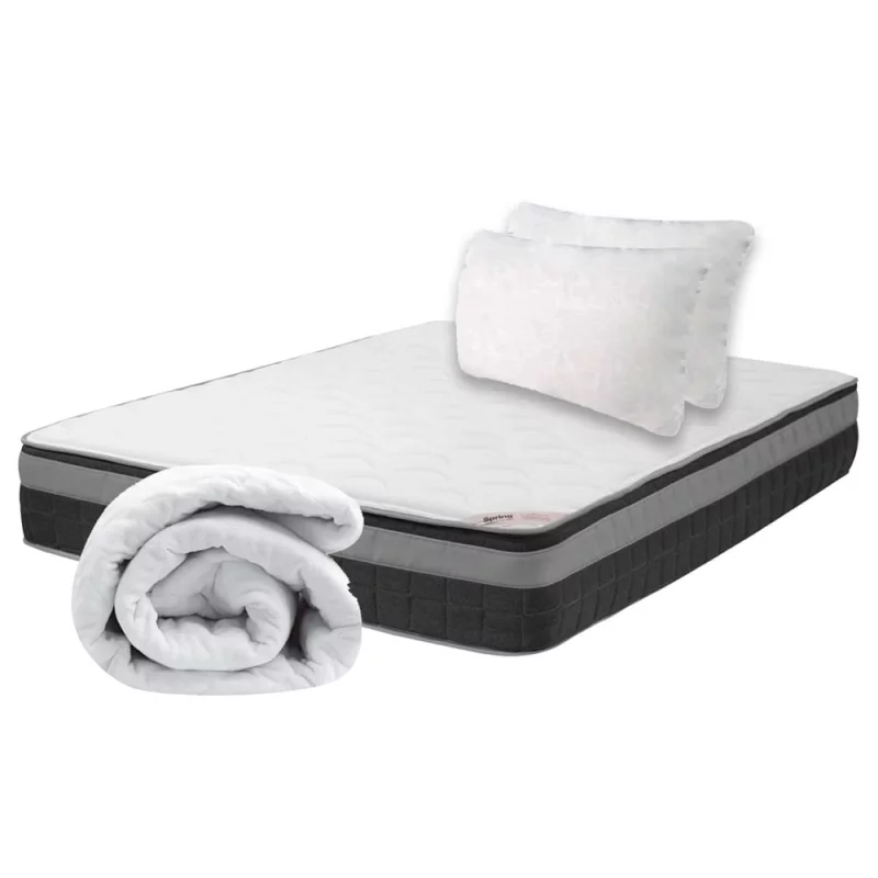 Combo Spring Equilibrium 140 x 190 + 2Almohadas + Protector