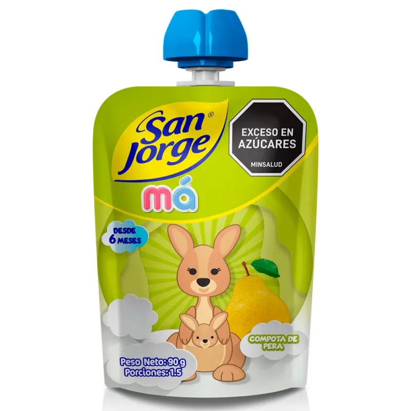 Compota San Jorge Ma Pouch Pera x 90 g