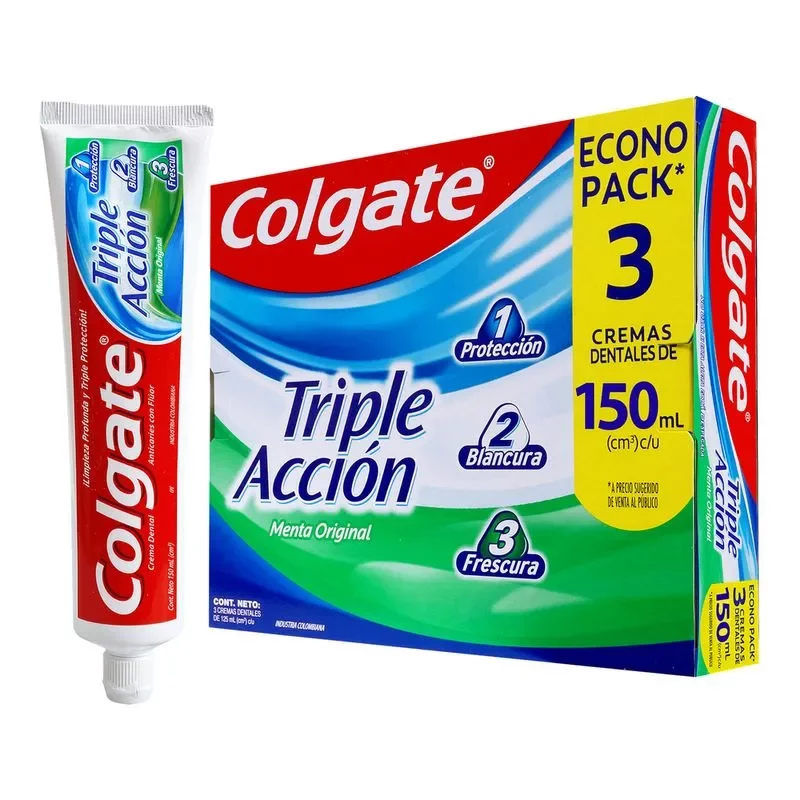 Crema Colgate Triple Accion 3 und x 450 ml
