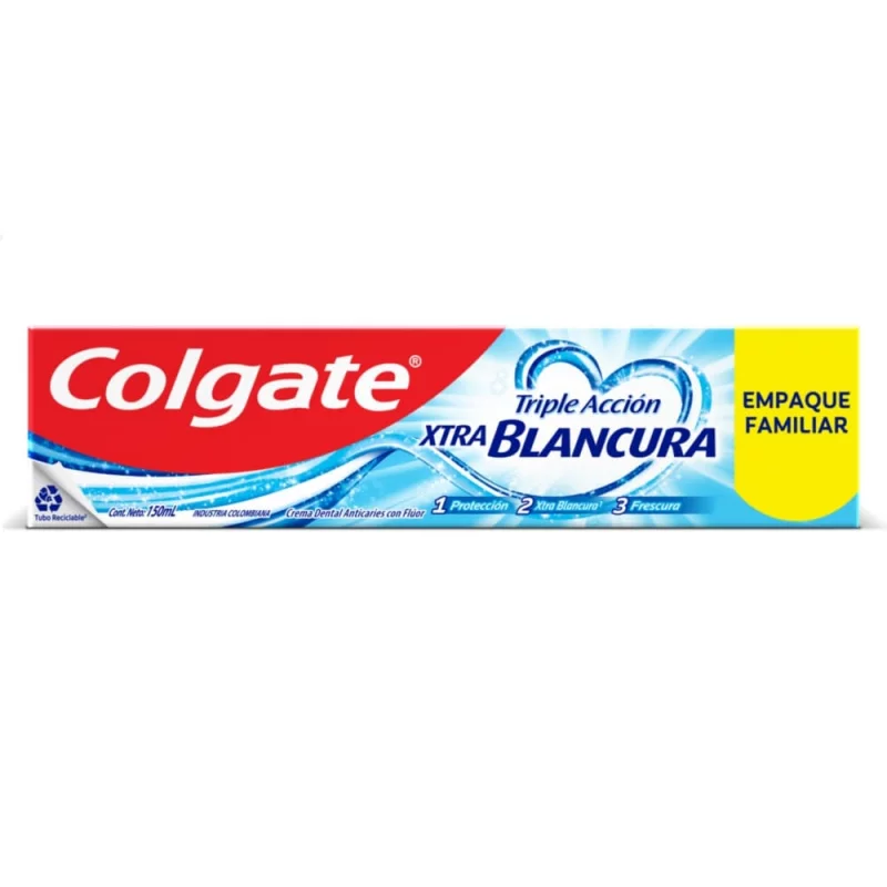 Crema Colgate Triple Accion Extra White x 150 ml
